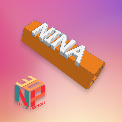 nina pencil identifier customized pen 3d print model - Mito3D