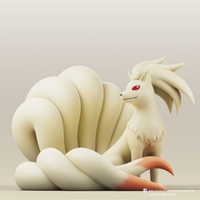 ninetales pokemon sculptures sculpture sculpt pokemon_toy pokemon_go pokemon_figures fanart cute 3d print model - Mito3D