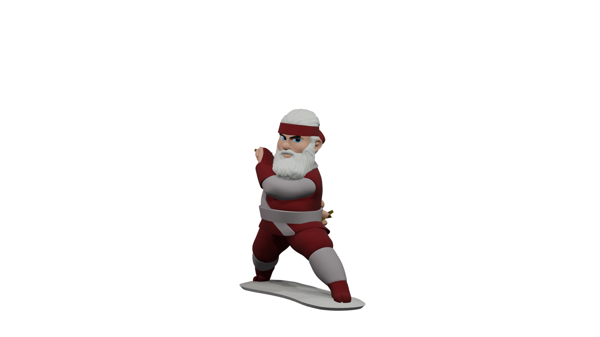 ninja claus gioco Natale santa 3D print model - Mito3D