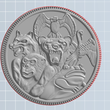 ninja coin megazord game power ranger sentai currency rangers 3d print model - Mito3D