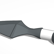 ninja difesa utensil kunai attrezzo arte moda accessorio gadget arma 3d print model - Mito3D