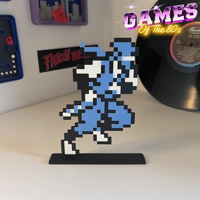 ninja gaiden nes pixel art art 3d print model - Mito3D