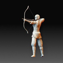 ninja fille statue personnage art haute poly tête imprimable modèle 3d print model - Mito3D