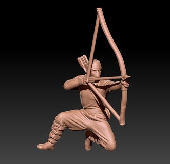 ninja Shinobi Guerreiro livre amostra jogos 3d print model - Mito3D