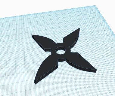 ninja estrella juguete alquitrán 3d print model - Mito3D