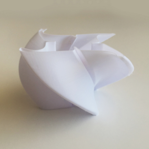 ninja star vase 2 la maison 3D print model - Mito3D