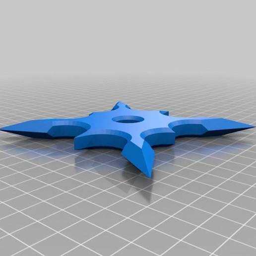 ninja throwing star 3D print model - Mito3D
