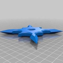 ninja throwing star 3d print model - Mito3D