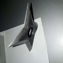 ninja throwing star fridge magnet home decor magnetic 3d print model - Mito3D