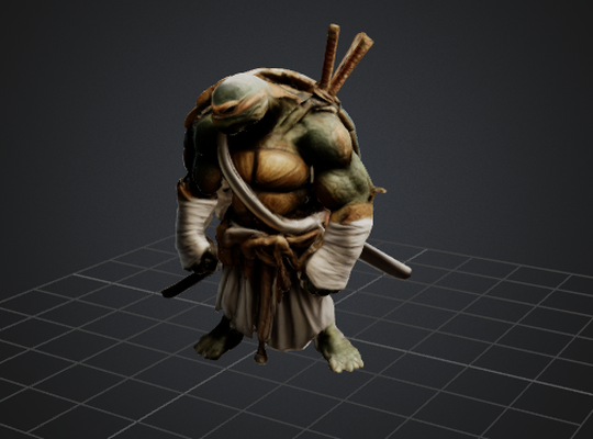 ninja turtle game 3d print model - Mito3D