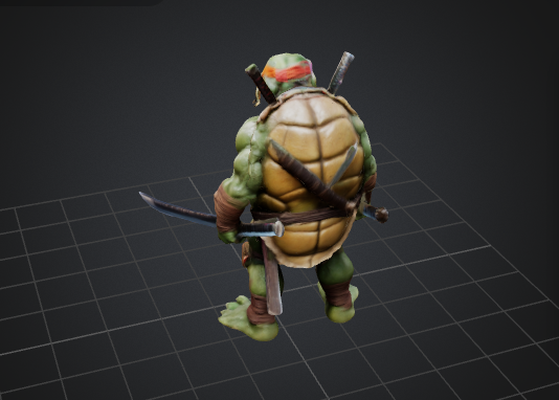 ninja tartaruga gioco 3d print model - Mito3D