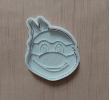 ninja tartaruga frese taglierina francobollo mod 2 + taglio foca tartarughe 3d print model - Mito3D