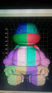 ninja turtle xl 60 centimetres 33 pieces 3d print model - Mito3D