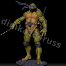 las tortugas ninja varios fuerza carácter caballero figura el escudo la tortuga luchador lucha fuerte rápido karate espada máscara sigilosa músculo miniaturas figuritas 3d print model - Mito3D