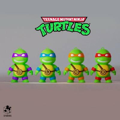 ninja turtles zbrush art toy 3d impresion3d 3d print model - Mito3D