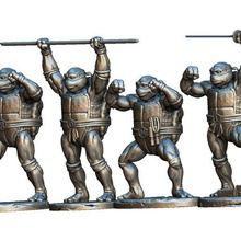 ninja tortugas colección 4 caracteres 3d impresión 3d print model - Mito3D