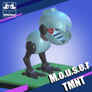 ninja tartarughe mouser gioco tmnt adolescente mutante 3d print model - Mito3D