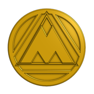 ninja yellow coin - kakuranger alien rangers 3d print model - Mito3D