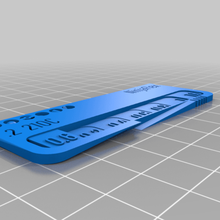 ninjaflex tpu-filament-swatch-filament-test tool kundengebundene 3d Drucker Zubehör 3d print model - Mito3D