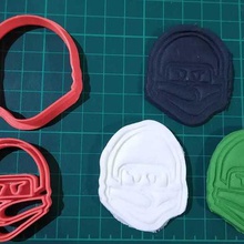 ninjago face coupe sharp cupkake 3d print model - Mito3D