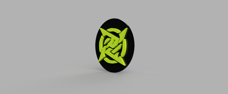 ninja pigiama logo arte morso eSport 3d print model - Mito3D