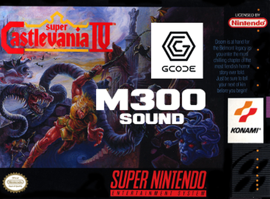 nintendo - castlevania 4 on 3d printer m300 sound gcode biqu b1 konami music 3d print model - Mito3D