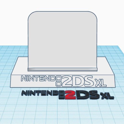 nintendo 2ds xl In piedi gioco game Boy progredire sp tasca micro ds DSI 3ds Light 3D print model - Mito3D