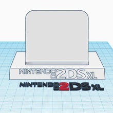 nintendo 2ds xl stand game gameboy advance sp pocket micro ds dsi 3ds lite 3d print model - Mito3D