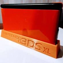 nintendo 3ds xl stand logo 3d print model - Mito3D