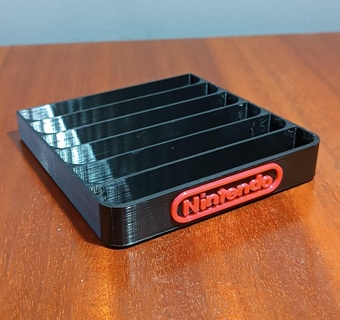 nintendo 64 - support 6 games Game nintendo n64 mario bros nintendo 64 game booth luigi console game cartridge cartridge game holder holder  3d print model - Mito3D