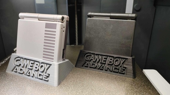 nintendo gameboy advance sp display stand nintendo gameboy advance sp handheld display stand  3d print model - Mito3D