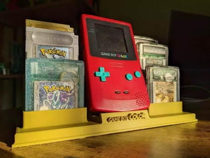 Nintendo Game Boy Farbe Patronen Stand Tasche voraus Konsole Gaming retro Dekor 3d print model - Mito3D