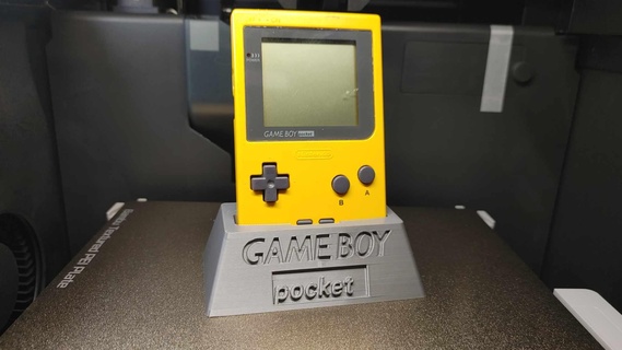 nintendo gameboy pocket stand nintendo gameboy pocket handheld display stand  3d print model - Mito3D
