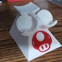 nintendo gamecube manette supporter crapaud Jeu gc logo afficher 3d print model - Mito3D