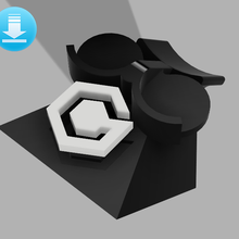 nintendo game Cube controller In piedi gioco gc logo Schermo 3d print model - Mito3D