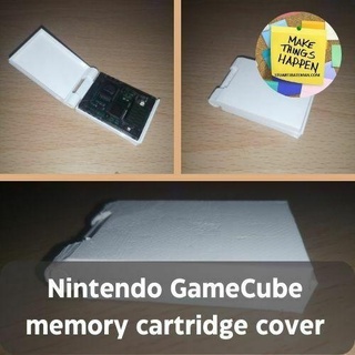 nintendo gamecube memory cartridge cover gaming console dust 3d print model - Mito3D