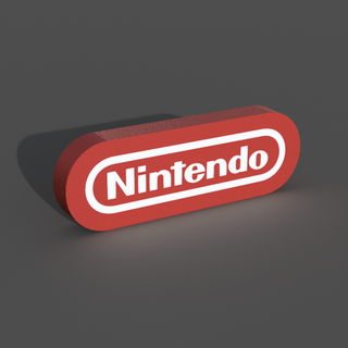 Nintendo caixa luz conduziu luminária jogos jogador decoração led mesma camada multicolorido luzes Luminaria 3d print model - Mito3D