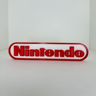 nintendo logo display maniacmancave3d 3d print model - Mito3D