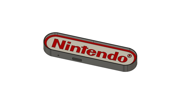 Nintendo luminoso logotipo 3d print model - Mito3D