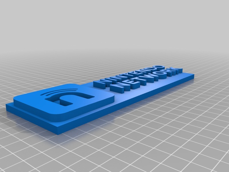 nintendo réseau logo panneaux logos 3D print model - Mito3D