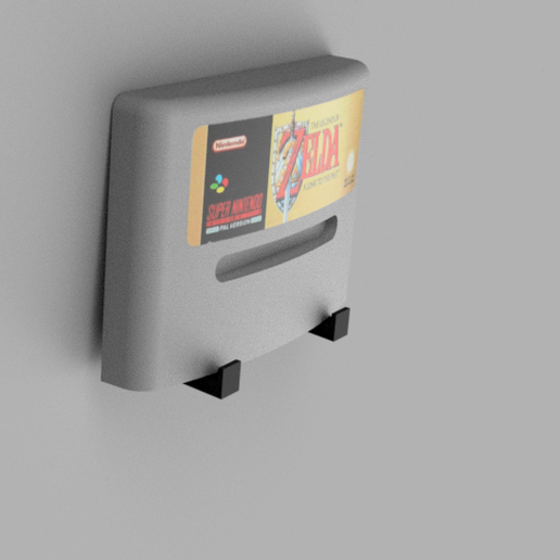 Nintendo snes cartucho suporte jogos xbox consolo consoles brinquedo brinquedos cd caixa supernês exibição 3D print model - Mito3D