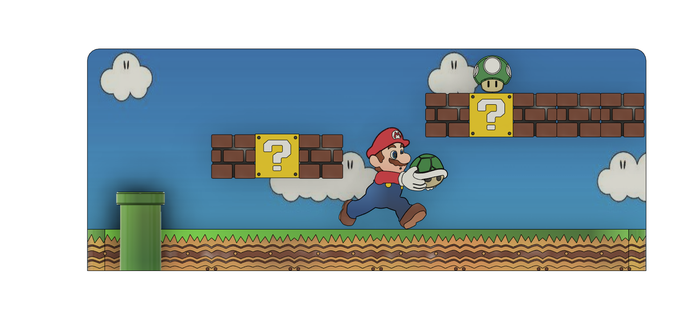 Nintendo Schalter Fall Mantel Mario Thema Docking Bahnhof Spiel Gaming Super 3d print model - Mito3D
