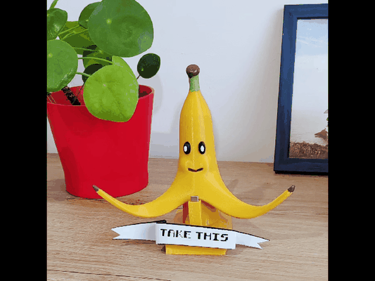 nintendo cambiar interruptor muelle plátano mario kart 3d print model - Mito3D