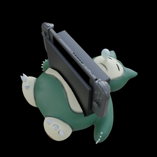 Nintendo interruptor doca snorlax Pokémon brinquedos arte brinquedo cabos tela jogos mario dormir adormecido 3d print model - Mito3D