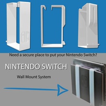 nintendo switch dock wall mount wallmount bracket game gaming console 3d print model - Mito3D