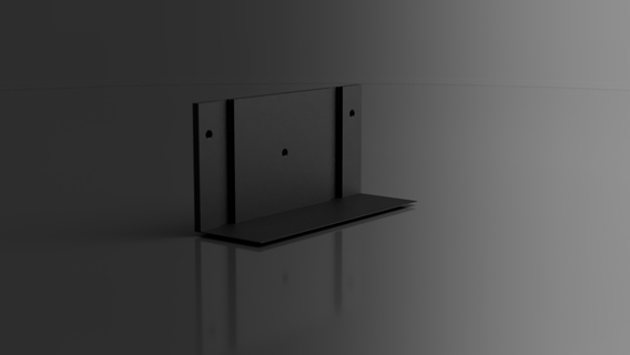 nintendo switch docking station - floating wall mount bracket 3d print model - Mito3D