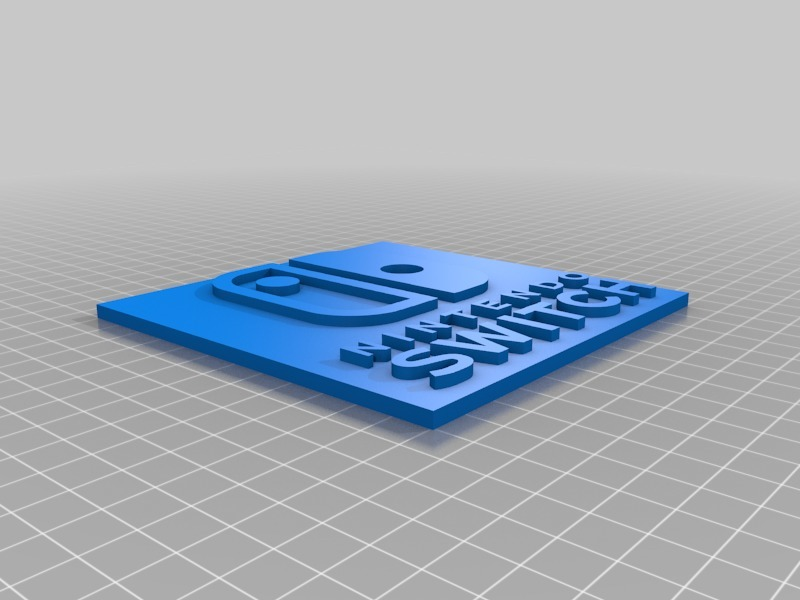 Nintendo interruptor logotipo vídeo jogos 3D print model - Mito3D