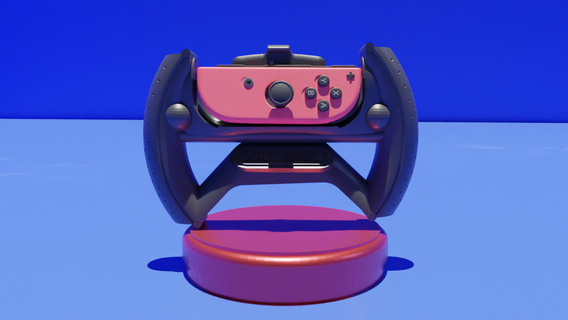 nintendo interruttore Mario kart controller Giochi super volantino timone ruota 3d print model - Mito3D
