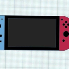 Nintendo Schalter Modell Tasten Einzelheiten 3d print model - Mito3D