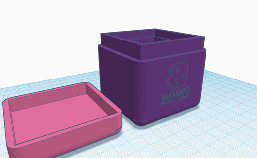 nintendo değiştirmek şeftali oyun depolama 3d print model - Mito3D